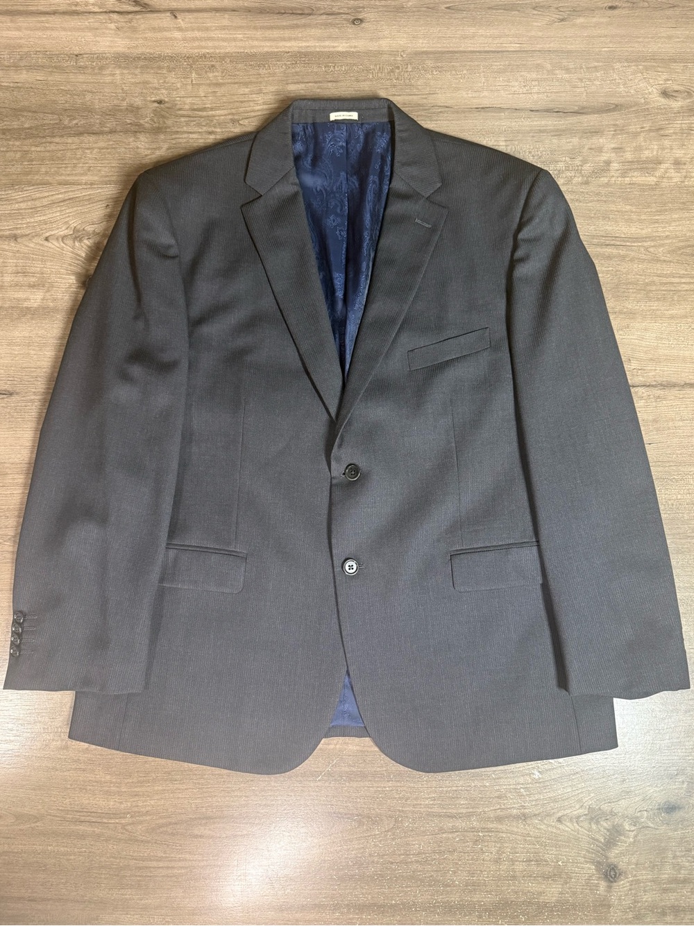 Joseph Abboud Men’s 100% Wool Sport Coat Blazer Paisley Lining Custom Made 46S